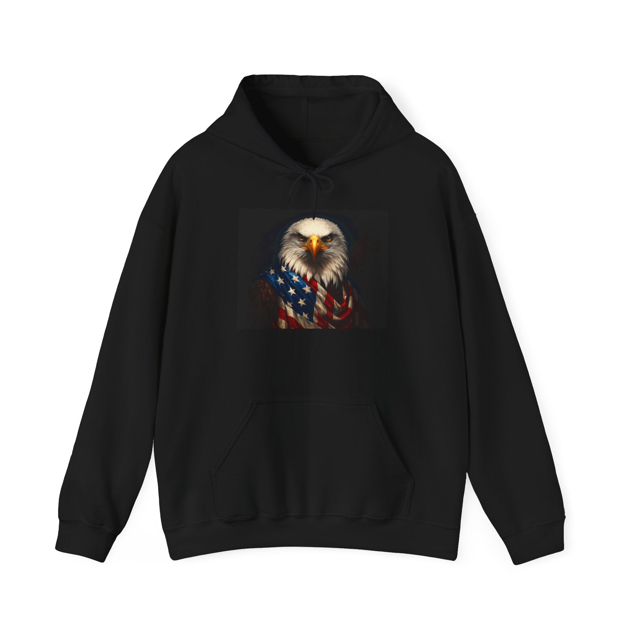 Patriotic Bald Eagle Hoodie – American Flag Eagle Sweatshirt
