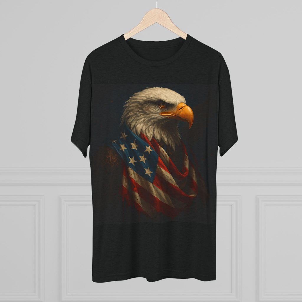 Patriotic Bald Eagle Tee — American Flag Graphic T-Shirt for Veterans & Fourth of July