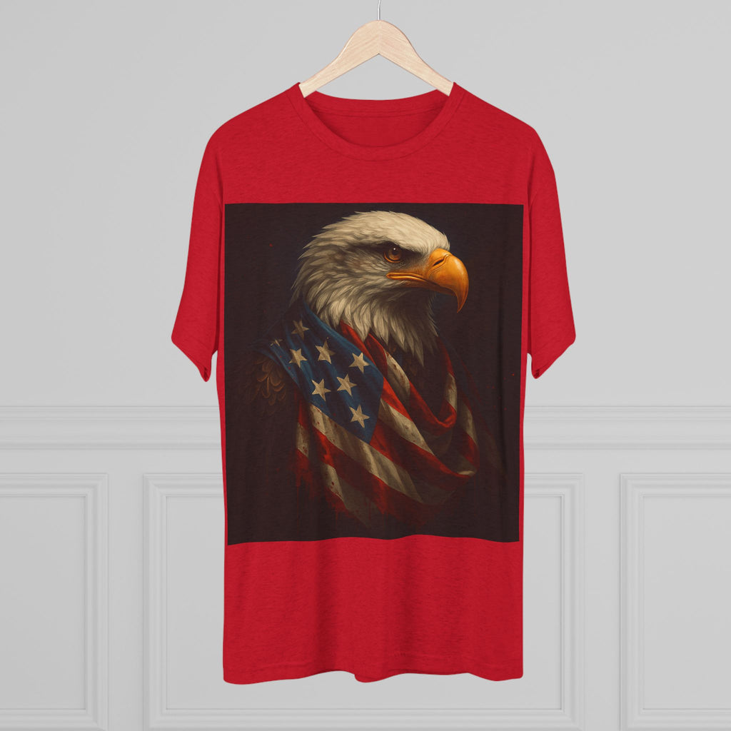 Patriotic Bald Eagle Tee — American Flag Graphic T-Shirt for Veterans & Fourth of July