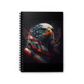 Patriotic Eagle Spiral Notebook — American Flag Bald Eagle Journal (Ruled)