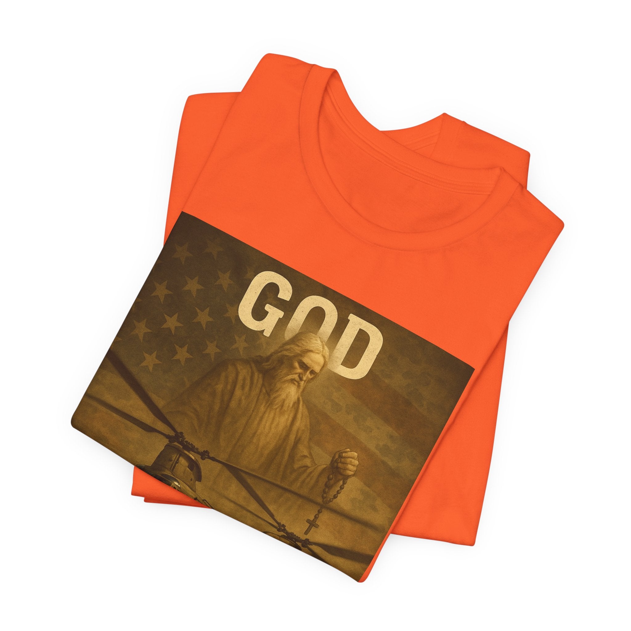 God Protect Military Helicopter T‑Shirt