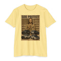 God Protect Police T-Shirt — Prayerful American Flag Law Enforcement Tee