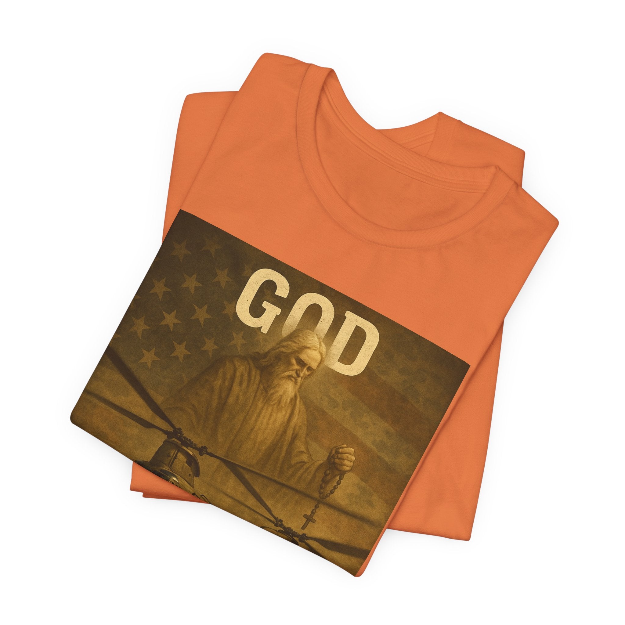 God Protect Military Helicopter T‑Shirt