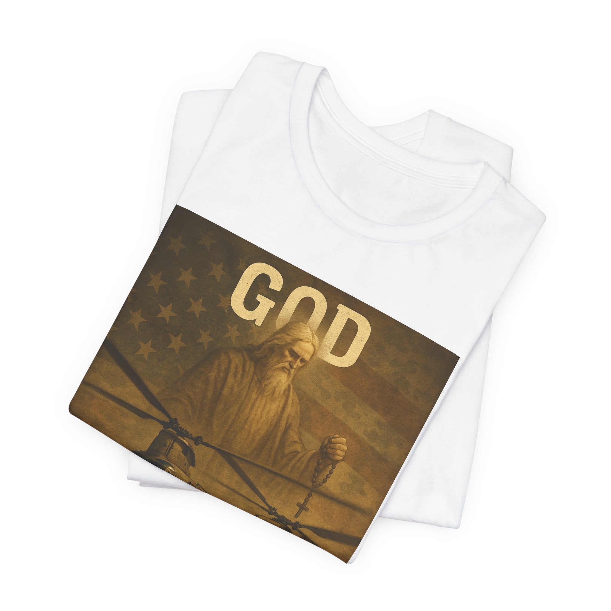 God Protect Military Helicopter T‑Shirt
