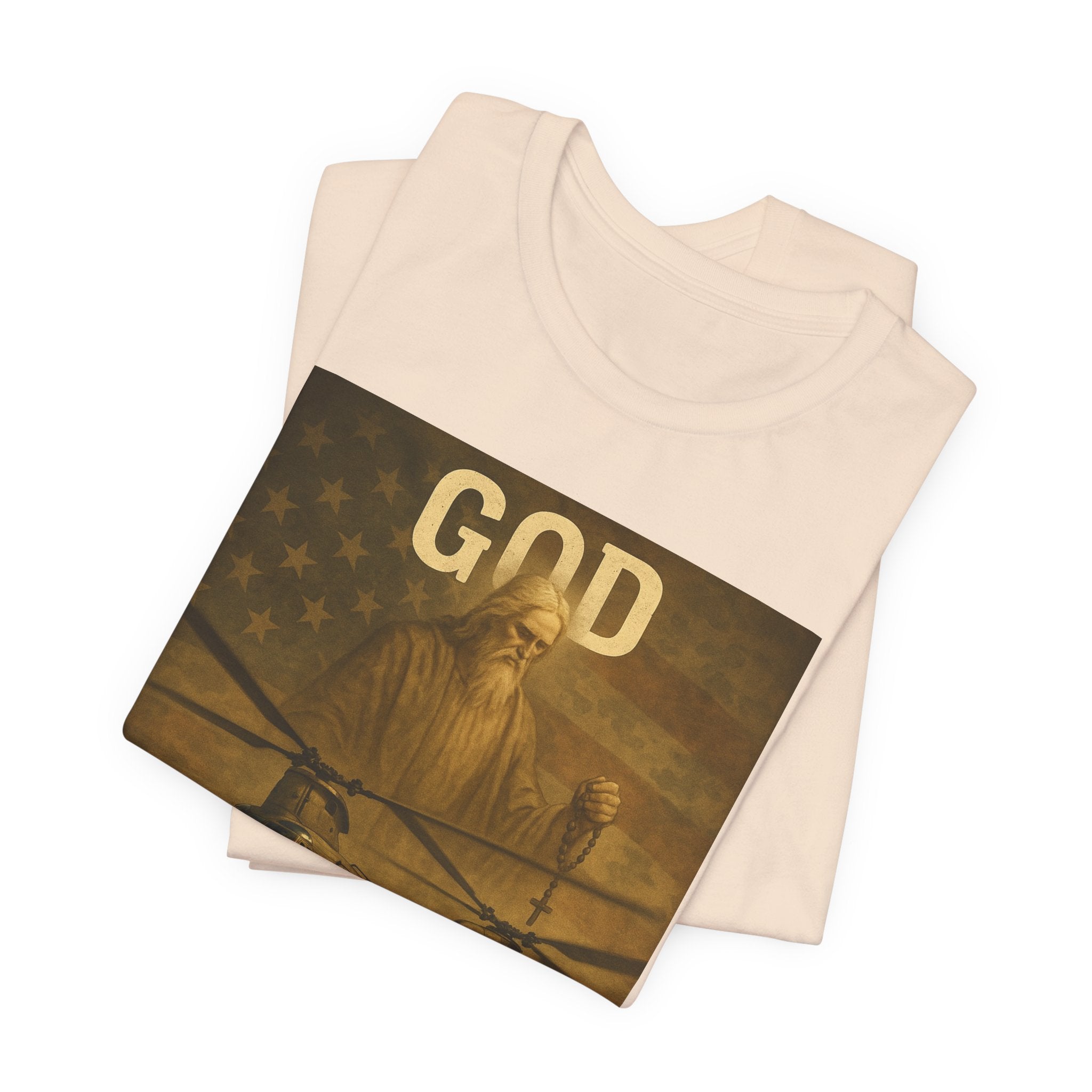 God Protect Military Helicopter T‑Shirt