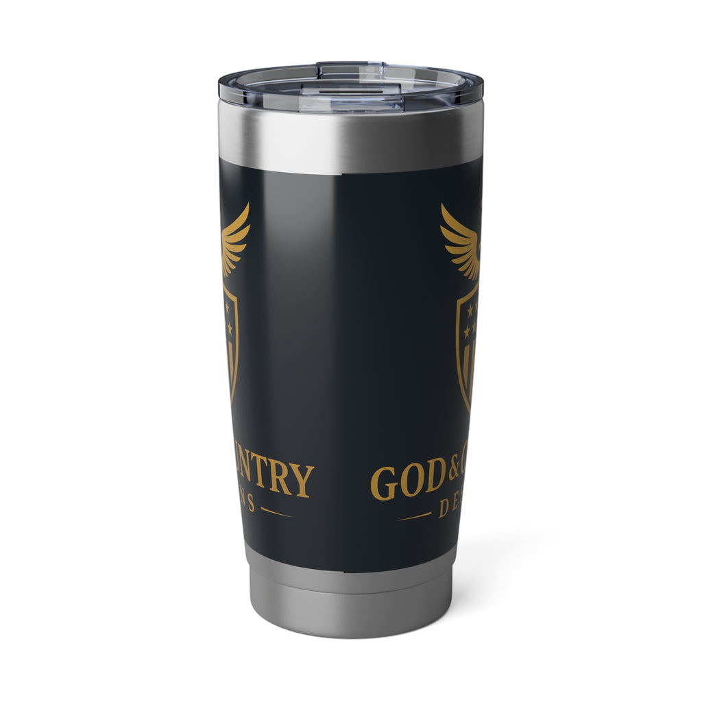 God & Country 20oz Stainless Tumbler — Patriotic Vagabond Travel Mug