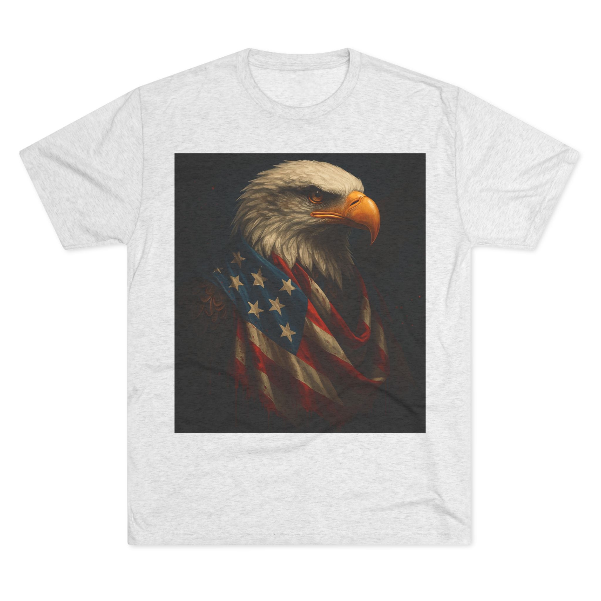 Patriotic Bald Eagle Tee — American Flag Graphic T-Shirt for Veterans & Fourth of July