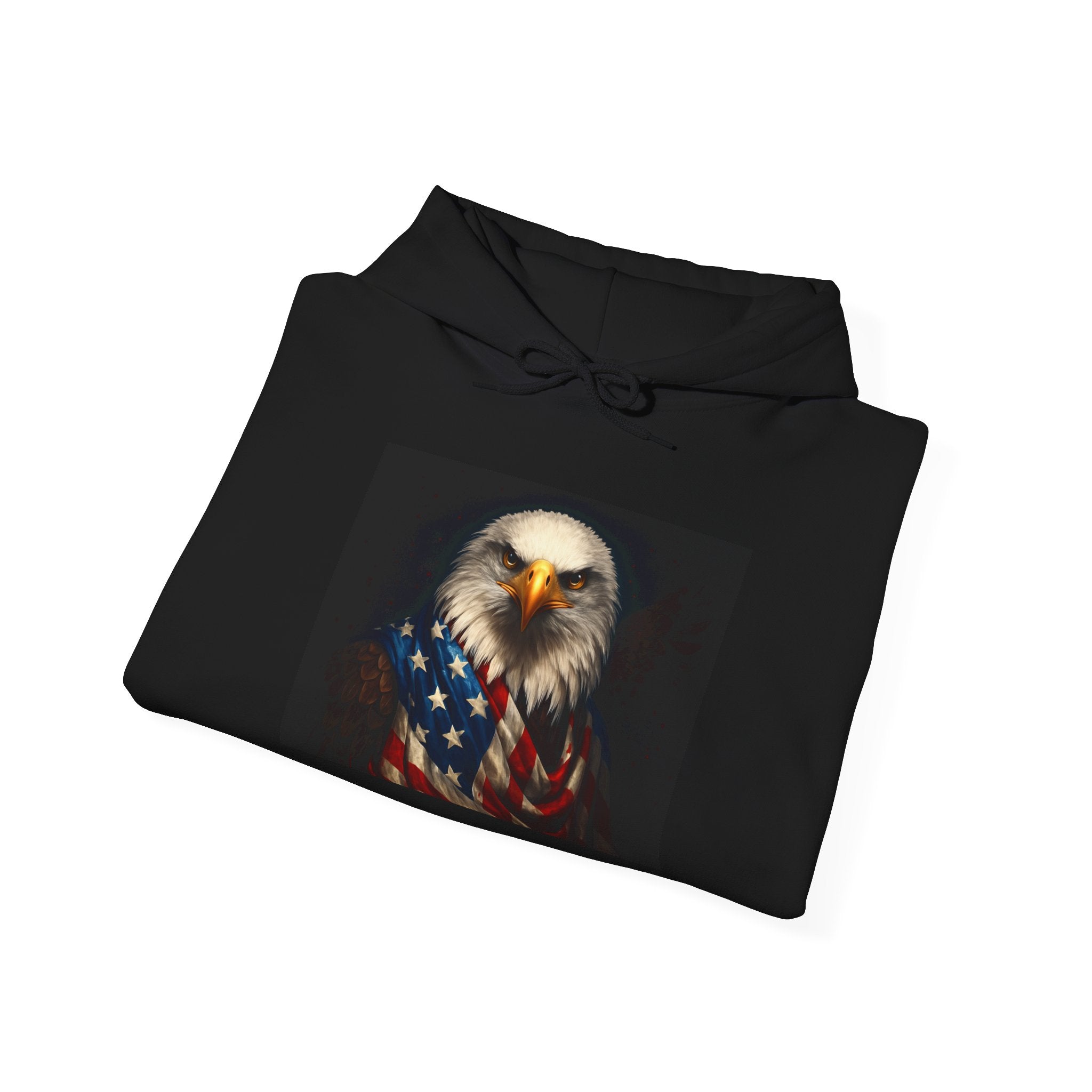Patriotic Bald Eagle Hoodie – American Flag Eagle Sweatshirt